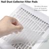 100Pcs Nail Dust Collector Filter Pads, Vacuum Clean Collector Filter Paper Dustproof Fits Most Nail Salon Vacuum Cleaners (White) view 3