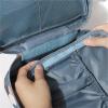 JSFZM Cosmetic Bags Cosmetic Bag Portable 3 Layers Makeup Organizer Bag Mesh Divider Cosmetic Cases Toiletries Pouch Travel Storage Tools Wash Bags for Storing Cosmetics(Blue Daisy) view 3