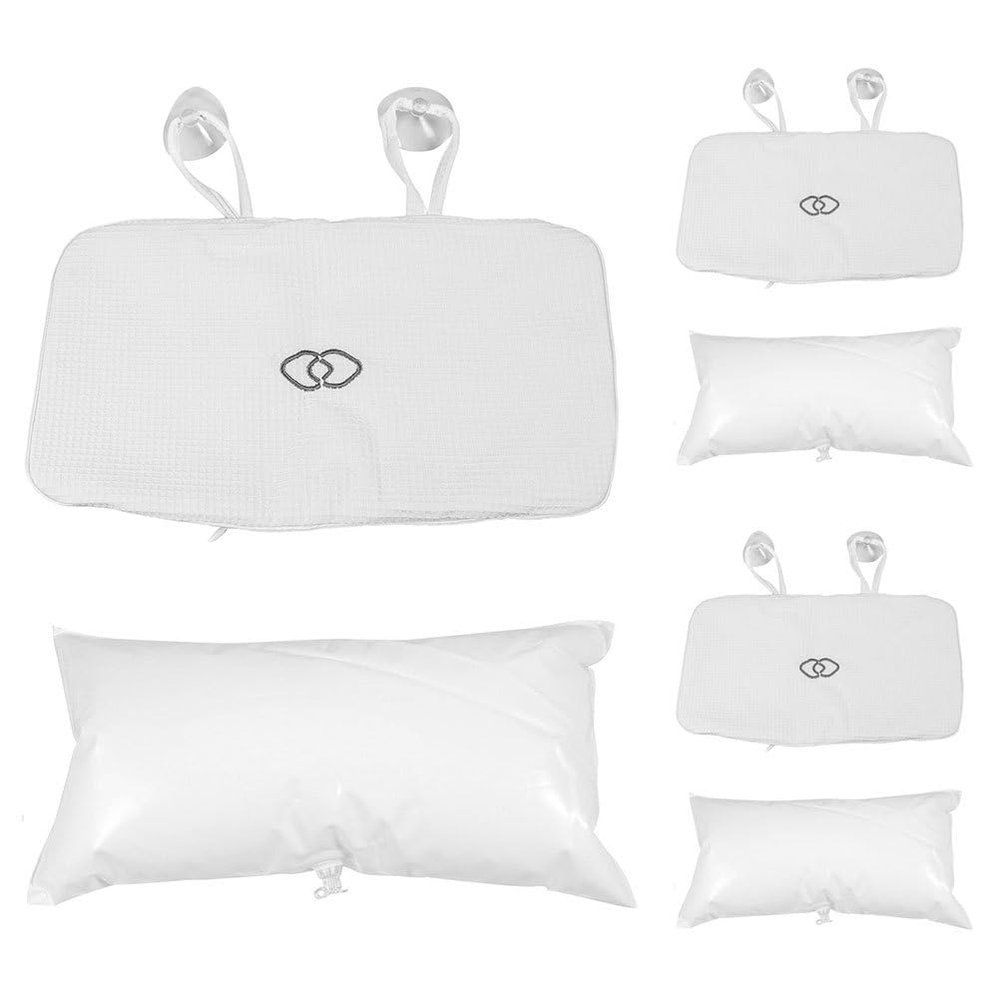 Didiseaon 3pcs Inflatable Bath Pillows: Non-Slip Bathtub Pillows for Head and Neck Hold - Shower Bathtub Cushion with Suction Cups