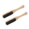 2pcs Bamboo Handle Beard Brush,Remove, Barber Broken,Long lasting made from Eco,with Ergonomic Design,Mustache Brush for Men view 3