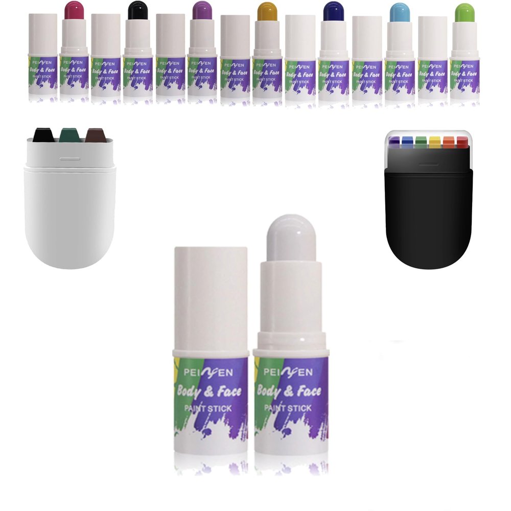 EYE BLACK STICK, Anti-Glare Eyeblack for Baseball, Football, Softball, Lacrosse & Halloween, Sweat-Proof, Long-Lasting, Smooth Application, Full Coverage for Adults & Kids (White)