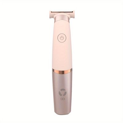 Fafeicy Electric Trimmer for Women Rechargeable Body Hair Grooming Tool Portable Hair Removal for Face Leg Underarm Private Area with Smooth Comfortable Design (Root Pink)