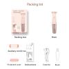 Fafeicy Electric Trimmer for Women Rechargeable Body Hair Grooming Tool Portable Hair Removal for Face Leg Underarm Private Area with Smooth Comfortable Design (Root Pink) view 2