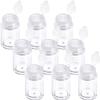 10 Pcs Plastic Loose Powder Jar - 10 ml Clear Cosmetic Glitter Powder Bottle Baby Powders Container with 12 Holes Sifter and Lids - Travel Eye Shadow Shaker Containers view 1