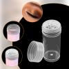10 Pcs Plastic Loose Powder Jar - 10 ml Clear Cosmetic Glitter Powder Bottle Baby Powders Container with 12 Holes Sifter and Lids - Travel Eye Shadow Shaker Containers view 3