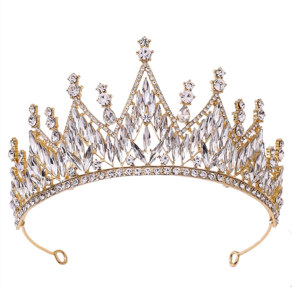 Hairpin Bridal Tiaras Crown Rhinestone Pageant Diadem Bride Headbands Wedding Hair