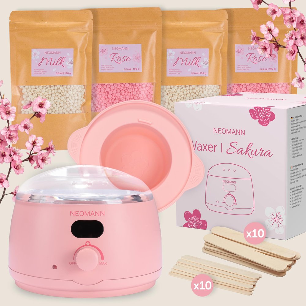NEOMANN Waxing Kit for Women Digital Wax Warmer for Hair Removal