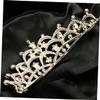 Baroque Rhinestones Bride Sparkly Vintage Bridal Accessory Ladies Women Hair Birthday Party Wedding Head Queen Headdress Hairband Tiara for Crown Cosplay Princess view 4
