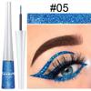 Yeuxtty Blue Glitter Eyeliner Liquid Long Lasting Glitter Liquid Eye Liners Quick Drying Sparkly Metallic Eyeliner Eye Makeup for Women view 2