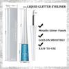 Yeuxtty Blue Glitter Eyeliner Liquid Long Lasting Glitter Liquid Eye Liners Quick Drying Sparkly Metallic Eyeliner Eye Makeup for Women view 3