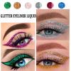 Yeuxtty Blue Glitter Eyeliner Liquid Long Lasting Glitter Liquid Eye Liners Quick Drying Sparkly Metallic Eyeliner Eye Makeup for Women view 4