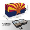 AOLXDE Arizona State Flag Print Toiletry Bag Travel Organizer Cosmetic Bags Wash Bag For Men Women,For Travel Gym Daily view 4