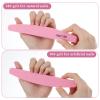 100 Pack Nail Buffers 100/180 Grit Heavy Duty Nail Files for Women Washable Double Sided Nails Sanding Block File for Acrylic Natural Gel Nails, Pink view 3