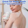 36 Pcs Bath Sponge Shower 40g Loofahs Bulk Bath Luffas Exfoliating Body Scrubber Pack Soft Colorful Mesh Balls Puff Bathing Accessories for Men and Women Exfoliating Sponge view 3