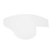 ZJchao Beard Haircut Template Hair Lineup Tool Shaping Shaving Trimming ABS White 7.09x4.33in view 3