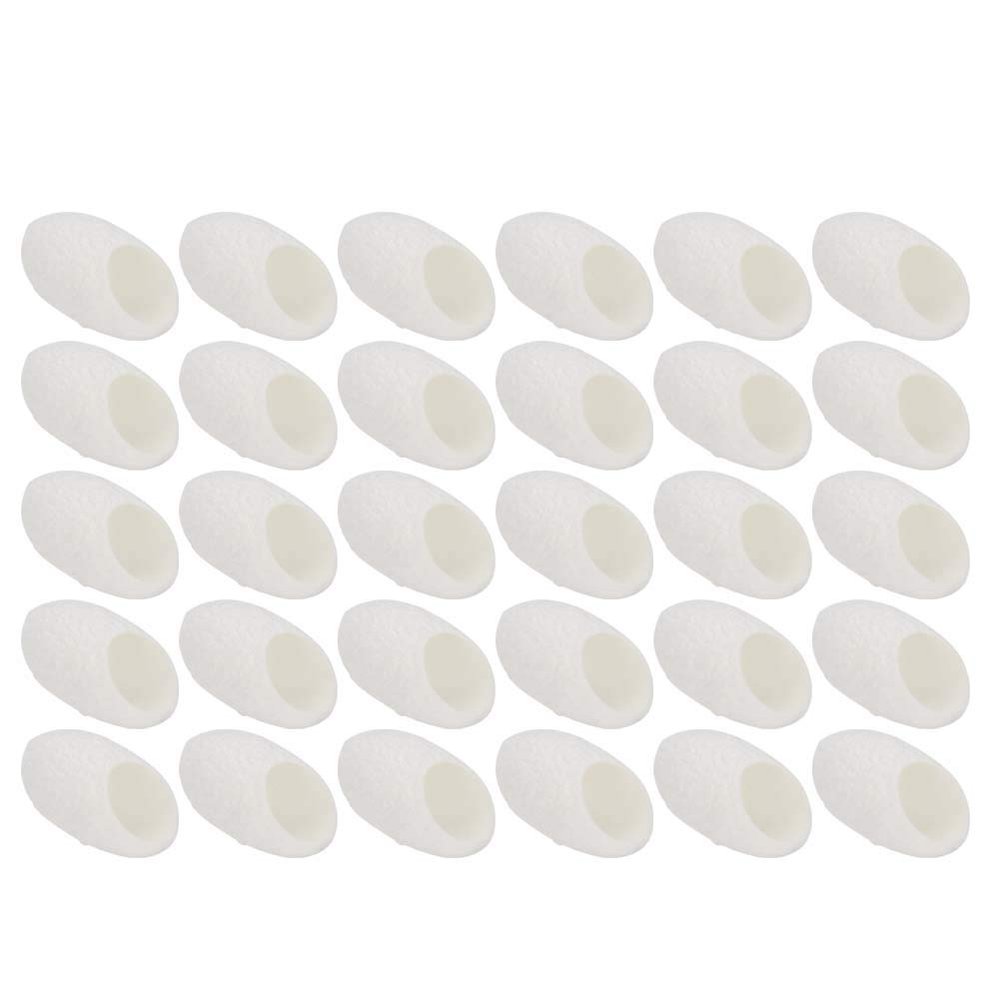 BRRNOO 30 Pcs Silk Ball Cleanser Balls, Face Scrubbers Cotton Ball for Face Care Silkworm Ball, for Skin Care