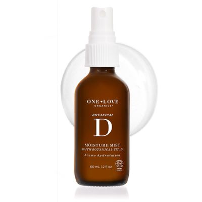 One Love Organics Botanical D Moisture Mist  Hydrating Face Mist & Toner with Vitamin D, Certified Organic & Cruelty Free 2 oz