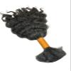 100% Raw Unprocessed Natural Curly Grey Human Hair Bulk for Braiding  Premium Quality, Tangle-Free Extensions (10 Inch) view 1