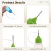 100 Pcs 10 Ml/0.34 Oz Mini Needles Applicator Bottles, Fine Tip, For Diy, Quilting, Painting, And Craft, Precision Tip Applicators view 2