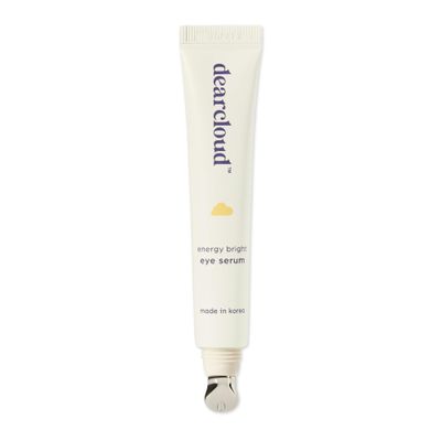 dearcloud Energy Eye Serum  Under Eye Serum for Puffiness and Bags with Vitamin C & Dipeptide-2  Korean Skincare for Dark Circles (.68 fl oz)