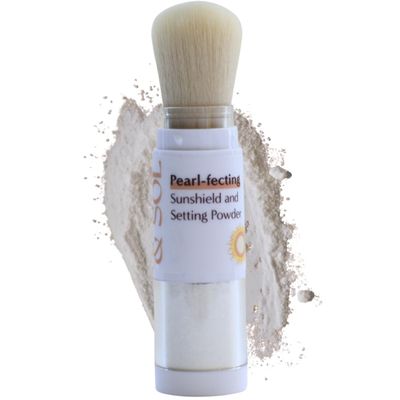 Coral and Sol SPF 30 Pearl-fecting Sunshield and Setting Powder | Mineral Sunscreen | Mattifying and Oil Absorbing Daily Finishing Veil