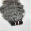 100% Raw Unprocessed Natural Curly Grey Human Hair Bundle  Double Weft, 100g  Cuticle Aligned Remy Extensions for Weave, Wig Making & Styling (10 Inch) view 3