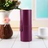 Brrnoo Portable Makeup Brush Holder, Travel Brush Holder, Cylindrical Cosmetic Brushes Cup Organizer, PU Leather Travel Makeup Brushes Case Bag view 3