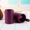 Brrnoo Portable Makeup Brush Holder, Travel Brush Holder, Cylindrical Cosmetic Brushes Cup Organizer, PU Leather Travel Makeup Brushes Case Bag view 4