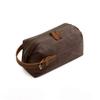 ASWRTYJO Mens Travel Toiletry Bag Canvas Leather Cosmetic Makeup Organizer Portable Shaving Kits(E) view 1