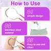 BEIQIYA 2pcs Manual Facial Hair Remover, Portable Spring Epilators Remover, Stainless Steel Removal Face Trimmers for Women Men- Blue & Pink view 3