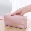 ASWRTYJO Multifunction Travel Cosmetic Bag Women Makeup Bags Toiletries Organizer Solid Color Female Storage Make Up Case(Gray) view 3