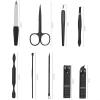 9-Piece Stainless Steel Nail Clippers Set  Portable Manicure & Pedicure Tool Kit with Travel Case for Hands and Feet, Easy to Carry view 2