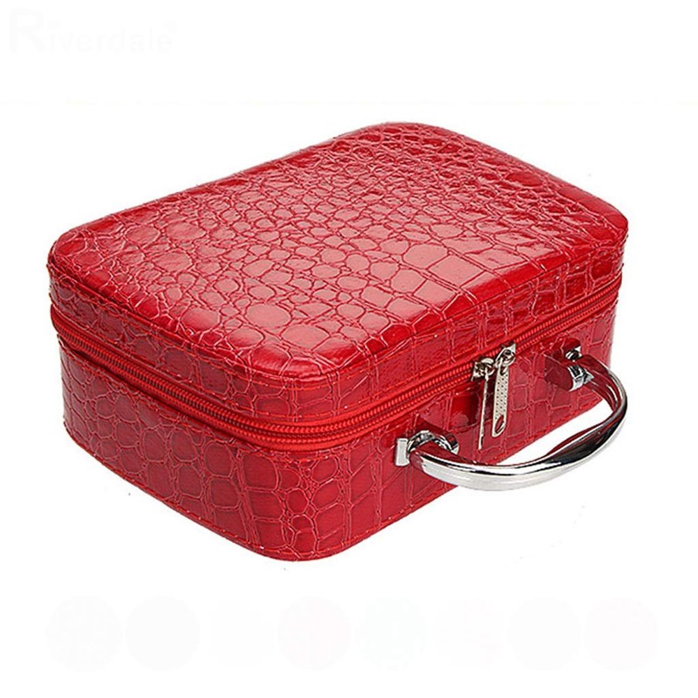 ASWRTYJO Women Beauticians Makeup Case Cosmetic Bag Travel Organizer Beauty Box Cosmetics Jewelry Toolbox 2020 Holiday Gifts(white-Dinosaur Doodle4)