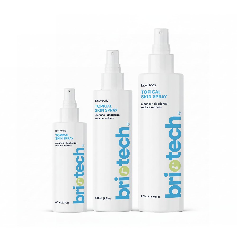 Briotech Topical Skin Spray, Value Bundle (2 fl oz + 4 fl oz + 8 fl oz), Hypochlorous Acid Spray Gift Set