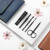 16PCS Stainless Steel Manicure Set, Nail Clipper, Scissors & Grooming Tools, Portable Makeup & Nail Care Kit, Blue with White-Patch Five-Pointed Star view 3