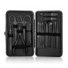 18-Piece Stainless Steel Manicure & Pedicure Set  Nail Clippers, Cutters, Scissors, Ear Spoon & Tools with Portable Leather Case view 1