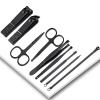 18-Piece Stainless Steel Manicure & Pedicure Set  Nail Clippers, Cutters, Scissors, Ear Spoon & Tools with Portable Leather Case view 2