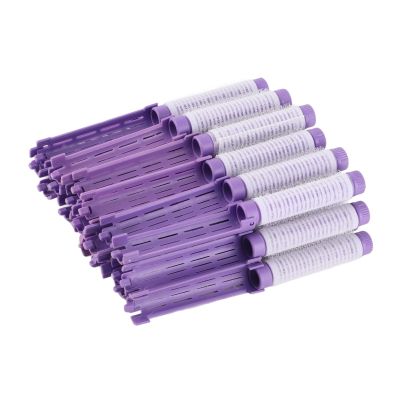 HETHLIF Hair Curling Rods Set 20 Piece Hair Perm Tools for Home & Salon Use Curling Rollers for Styling & Perming (Violet)