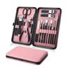 Stainless Steel Manicure Pedicure Kit with Foot Care Cutter & Portable PU Leather Case for Travel, Home & Business Use view 1