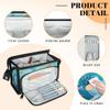 AGHESOTH Ocean Fish Makeup Bag Travel Cosmetic Bags Organizer Toiletry Box Large Wide Open Make Up Pouch Compartments with Side Handle for Essentials Toiletries Womens Men Brushes Slot view 3