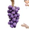 JVHOO Grape Soap on a Ropes, Decorative Soaps Bars, Handcrafted Exquisite Home Dcor, Gift Choice for Washing Hands and Fresh Air Men Women (1, Large Purple with box packaging) view 1