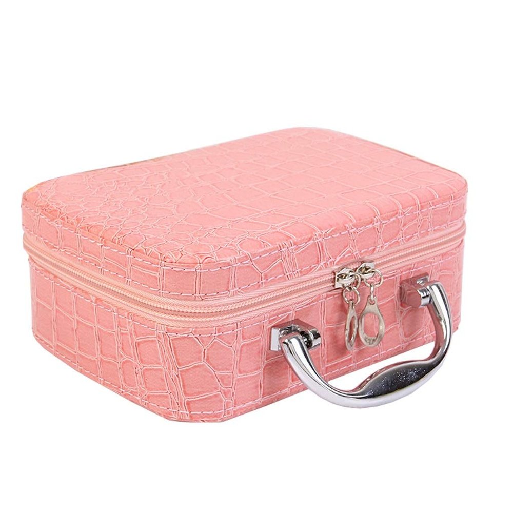 ASWRTYJO Women Beauticians Makeup Case Cosmetic Bag Travel Organizer Beauty Box Cosmetics Jewelry Toolbox 2020 Holiday Gifts(black-JoJo's Bizarre Adventure1)
