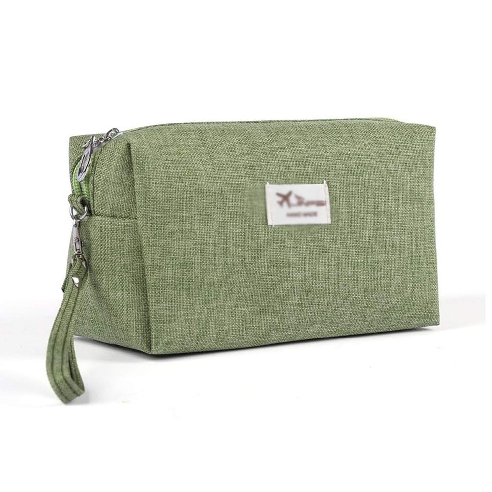 ASWRTYJO Toiletry Bags Canvas Travel Cosmetic Bag Small Organizer Women Makeup Bag Neceser Make up Case Beauty Storage(A)