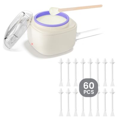 AUZEAL Eyebrow, Face Waxing Kit for Women with 60 Pcs Nose Wax Sticks