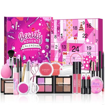 Makeup Advent Calendar 2025, 24 Days Christmas Countdown Calendar Surprise Gift Kit, 2025 Xmas Makeup Sets Cosmetic Gift For Women Teen Girl Full Kit