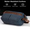 Vorspack Canvas Toiletry Bag for Men - Water Resistant Travel Bag for Toiletries, Bathroom Essentials, Accessories - Navy Blue view 4