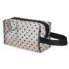 ASWRTYJO 1pc Mesh Makeup Bag With Hand Strap Large Capacity Mesh Cosmetic Pouch Cosmetic Organizer Bag for Outdoor Travel(Clear) view 1