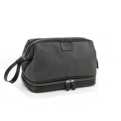 ASWRTYJO Portable Men Makeup Bag Waterproof Leather Organizer Cosmetic Storage Women Necessaries Wash Toiletry(D)