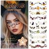 Glitter Freckles, 24PCS Glitter Freckles Face Tattoo, Sparkle Freckles for Women, Waterproof Gold Temporary Face Tattoos Glitter Glow Up Patches Makeup Patches (Halloween 10pcs) view 1