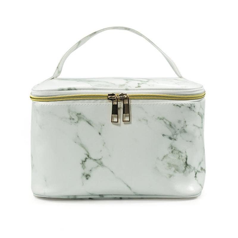 ASWRTYJO Marble Texture Travel Wash Up Toiletry Pouch Large Capacity Storage Bag Women Cosmetic Makeup Cosmetic Bags Makeup Organizer Bag